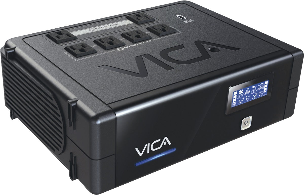 No Break interactivo REV 700 - 700VA/400W, 6 NEMA 5-15R protegidos, entrada 127VCA 60Hz, salida 110/120VCA, pantalla LCD, 1 Puerto USB para recarga No Break interactivo REV 700 - 700VA/400W, 6 NEMA 5-15R protegidos, entrada 127VCA 60Hz, salida 110/120VCA, pantalla LCD, 1 Puerto USB para recarga